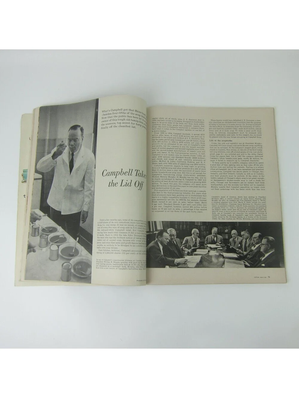 Vintage FORTUNE Magazine March 1955 Campbell Soup Morrell's McCallum Ford Buick